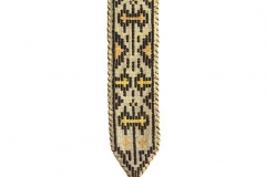 Σελιδοδείκτης υφαντός με μινωικό μοτίβο διπλού πέλεκυ, βαμβάκι, ιδιωτική συλλογή